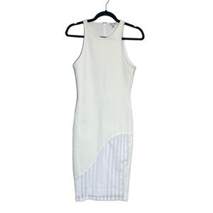 806-RONNY KOBO White Sheath Dress